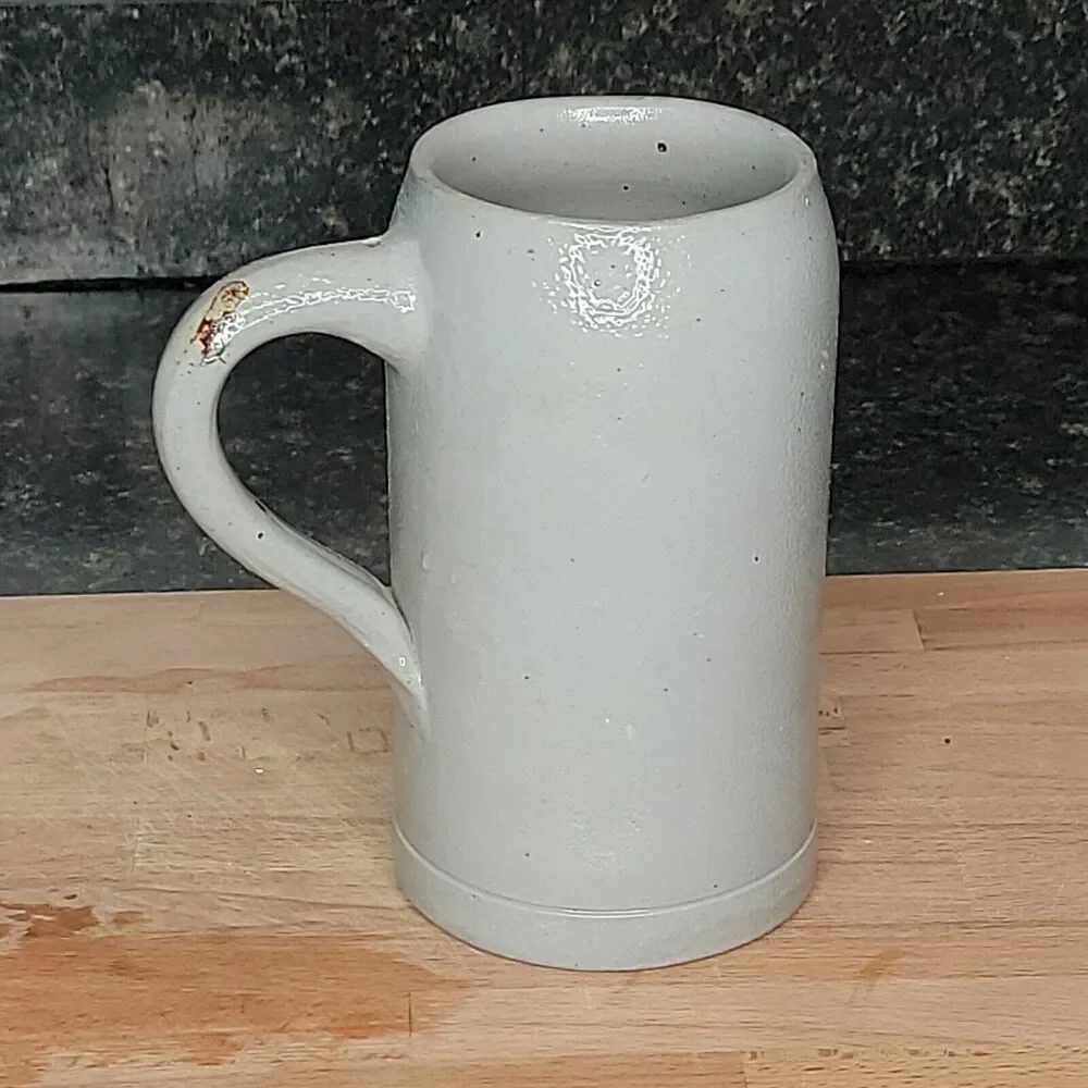 Old Salt Glaze Hackerbrau Munchen 1417 Double Sickle German Stein Mug